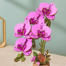 Charger l&#39;image dans la galerie, Puzzle 3D Orchidée Violette et Papillon