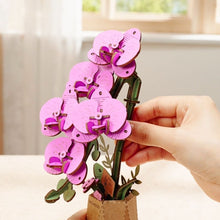 Charger l&#39;image dans la galerie, Puzzle 3D Orchidée Violette et Papillon