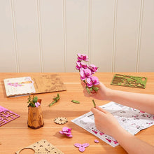 Charger l&#39;image dans la galerie, Puzzle 3D Orchidée Violette et Papillon