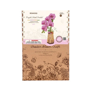 Puzzle 3D Orchidée Violette et Papillon