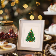 Charger l&#39;image dans la galerie, Mini Diamond Painting 15x20cm (2 pièces) - Sapin de Noël et Plante en pot