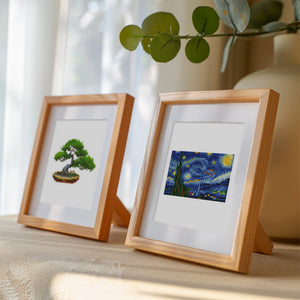 Mini Diamond Painting 15x20cm (2 pièces) - Bonsaï et Avocat