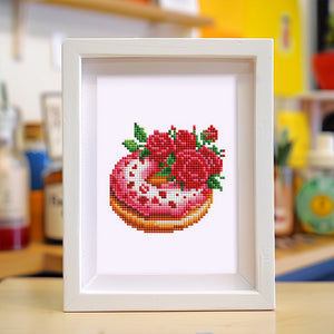 Mini Diamond Painting 15x20cm (2 pièces) - Milkshake et Gâteau