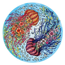 Charger l&#39;image dans la galerie, Puzzle 2D en Bois - Méduses colorées