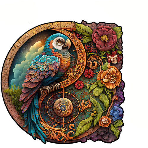 Puzzle 2D en Bois - Perroquet Sauvage