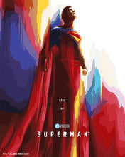 Charger l'image dans la galerie, Peinture par numéros Figured'Art Superman 2025 Vol vers le Haut Affiche
