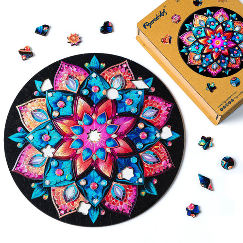 Puzzle en Bois Adulte - Mandala Kaléidoscope