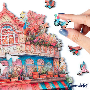 Puzzle en Bois Adulte - Fleuriste Fantaisiste