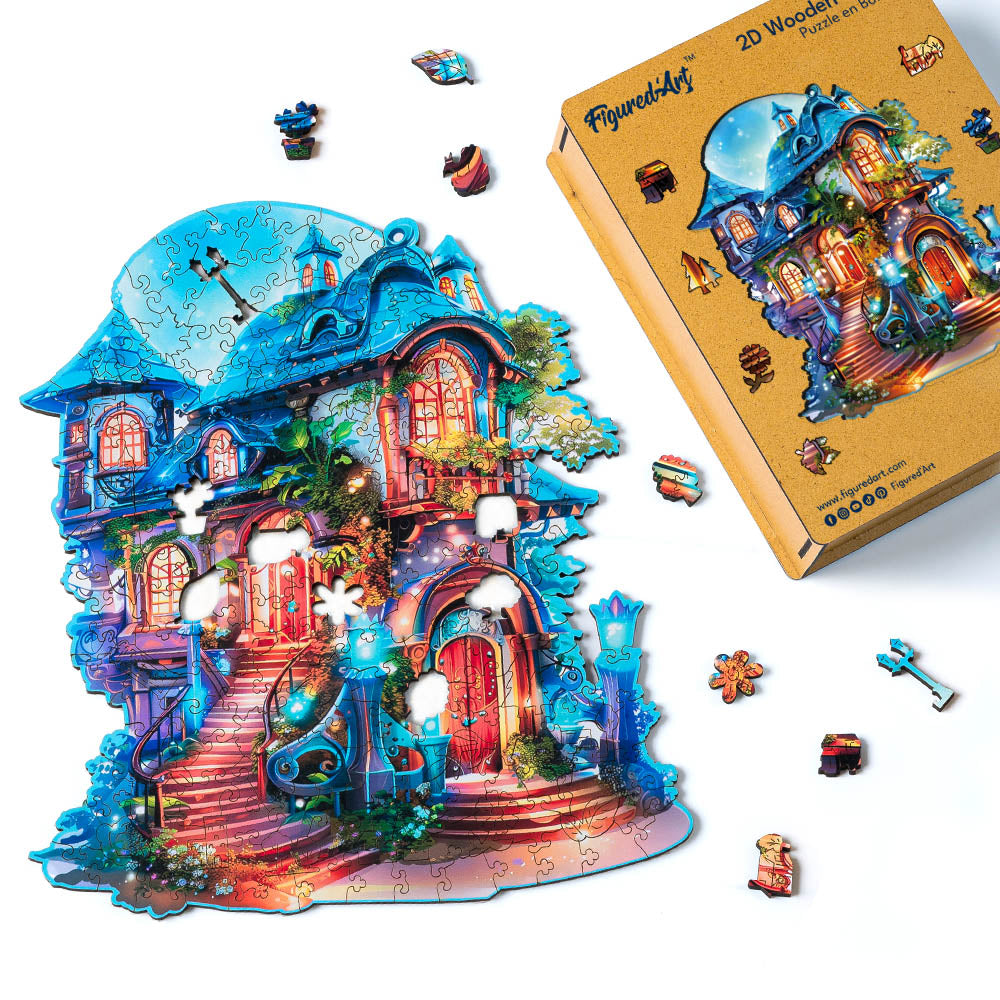 Puzzle en Bois Adulte - Cottage Enchanté