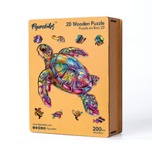 Charger l&#39;image dans la galerie, Puzzle en Bois Adulte - Tortue de mer