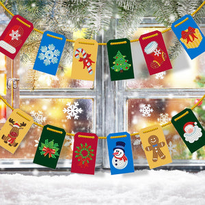 Ornement de Sapin de Noël avec lumières LED Ensemble de 10 pièces