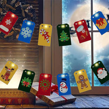 Charger l&#39;image dans la galerie, Ornement de Sapin de Noël avec lumières LED Ensemble de 10 pièces