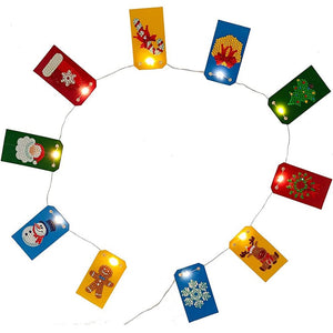 Ornement de Sapin de Noël avec lumières LED Ensemble de 10 pièces