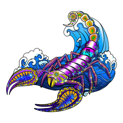 Puzzle 2D en Bois - Vague du Scorpion