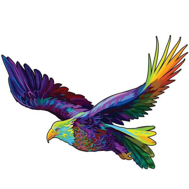 Puzzle 2D en Bois - Aigle Volant