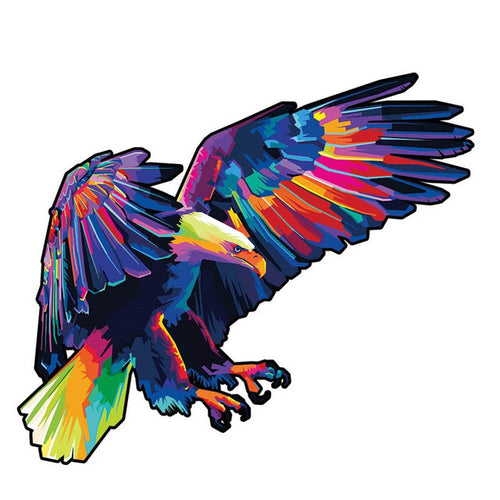 Puzzle 2D en Bois - Aigle Majestueux