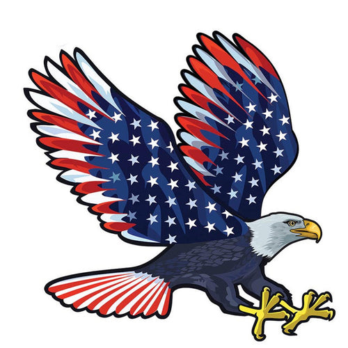 Puzzle 2D en Bois - Aigle Américain