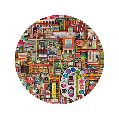 Puzzle 2D en Bois - Collage d'art