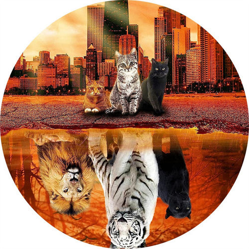 Puzzle 2D en Bois - Petits et Grands Chats