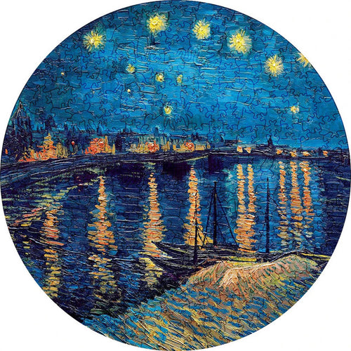 Puzzle 2D en Bois - Eaux Étoilées