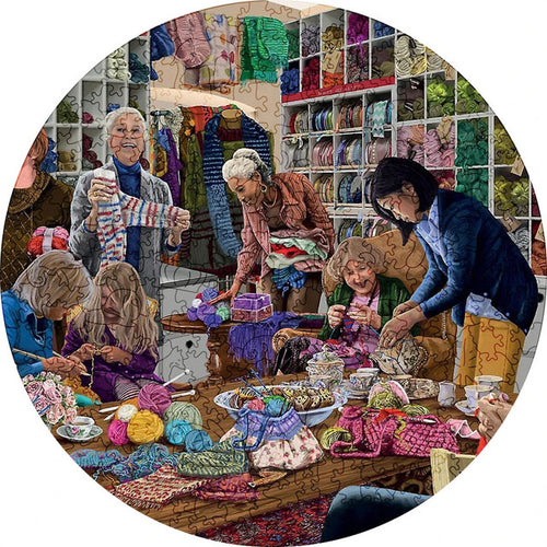 Puzzle 2D en Bois - Fête au Crochet