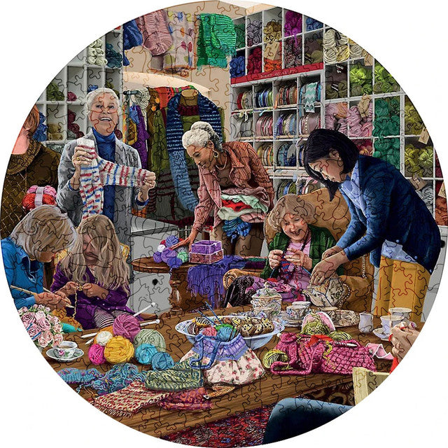 Puzzle 2D en Bois - Fête au Crochet