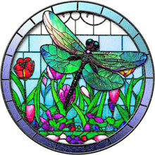 Charger l&#39;image dans la galerie, Puzzle 2D en Bois - Libellule parmi les fleurs