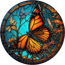 Charger l&#39;image dans la galerie, Puzzle 2D en Bois - Papillon Florissant