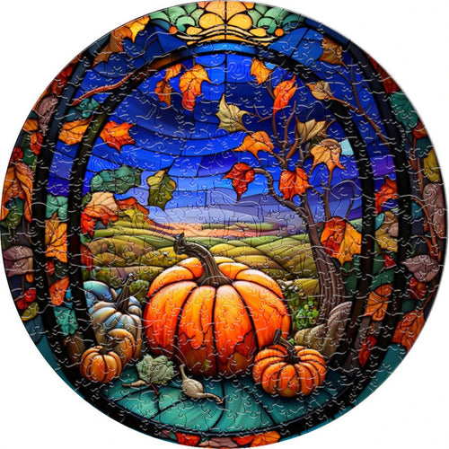 Puzzle 2D en Bois - Abondance Automnale