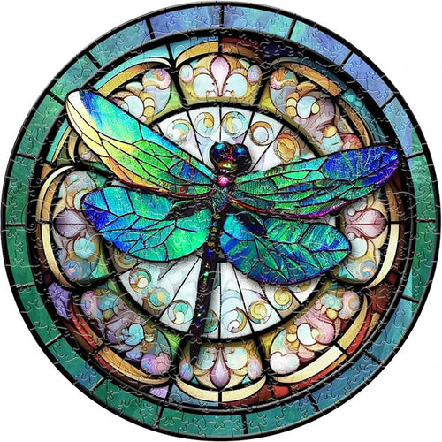 Puzzle 2D en Bois - Libellule Bijoutée