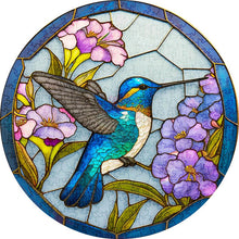 Charger l&#39;image dans la galerie, Puzzle 2D en Bois - Colibri Bleu