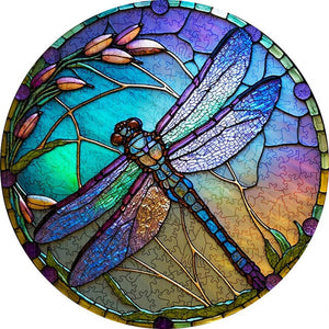 Puzzle 2D en Bois - Libellule Céleste