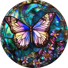 Charger l&#39;image dans la galerie, Puzzle 2D en Bois - Joli Papillon Violet