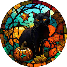 Charger l&#39;image dans la galerie, Puzzle 2D en Bois - Chat Effrayant