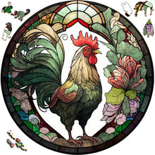 Charger l&#39;image dans la galerie, Puzzle 2D en Bois - Coq Vert