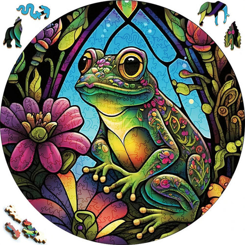Puzzle 2D en Bois - Grenouille dans la Nature