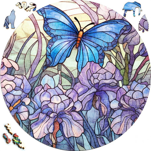 Puzzle 2D en Bois - Papillon Cool
