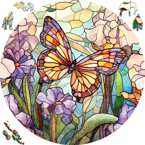 Puzzle 2D en Bois - Papillon Royal