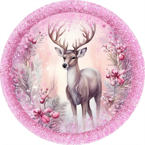 Puzzle 2D en Bois - Boucle Rose