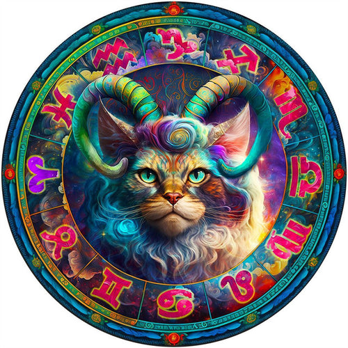 Puzzle 2D en Bois - Chat Bélier