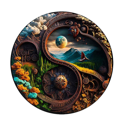 Puzzle 2D en Bois - Paysage