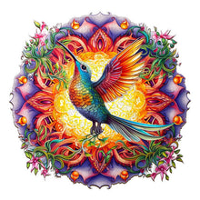 Charger l&#39;image dans la galerie, Puzzle 2D en Bois - Colibri et Fleurs