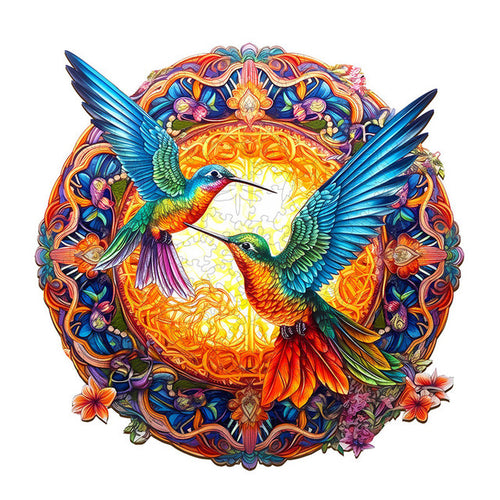 Puzzle 2D en Bois - Colibris