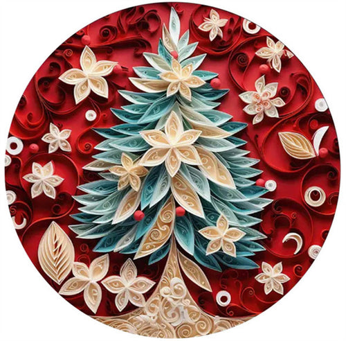 Puzzle 2D en Bois - Noël Fleuri