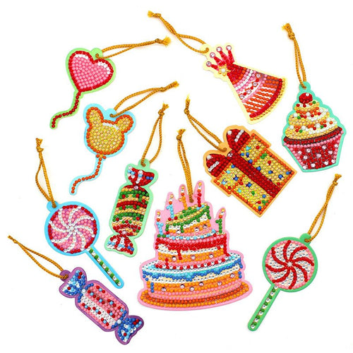 Pendentif Diamond Painting Ensemble de 10 pièces