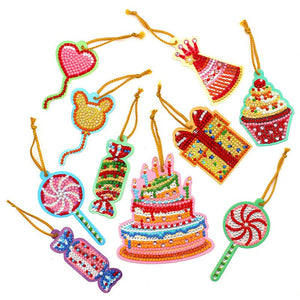Pendentif Diamond Painting Ensemble de 10 pièces
