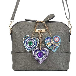 Pendentif en Forme de Cœur Diamond Painting Ensemble de 5 pièces