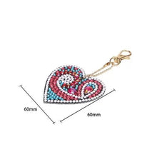 Charger l&#39;image dans la galerie, Pendentif en Forme de Cœur Diamond Painting Ensemble de 5 pièces
