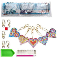 Charger l&#39;image dans la galerie, Pendentif en Forme de Cœur Diamond Painting avec Ensemble de 5 pièces