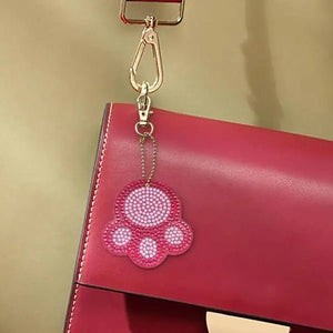Pendentif Diamond Painting Pattes de Chien Ensemble de 4 pièces
